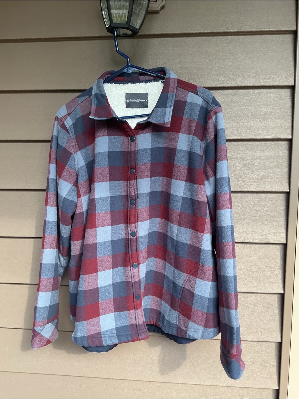 Eddie Bauer flannel fleece lined jacket